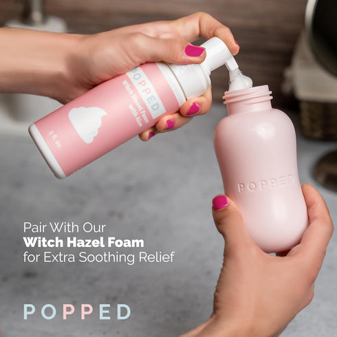 Portable Peri Bottle for Postpartum Care - Spray Bottle for Pain Relief after Birth (Pink, 10 oz)