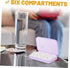 HAKIDZEL Portable Weekly Medicine Organizer Box Compact Pill Case with Compartments Travel-Friendly Plastic Holder