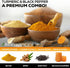 Turmeric Curcumin Gummies with Cinnamon & Ginger, 60 Vegan Non-GMO Capsules for Joint Support
