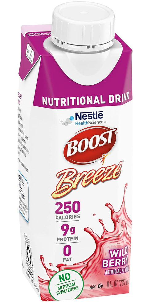 Boost Breeze Nutritional Drink - Wildberry, 8 Fl Oz (Pack of 6)