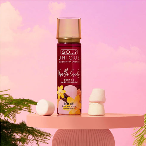 So...? Unique Vanilla Candy Body Mist - 5.1 oz Delightful Fruity Vanilla Perfume for Women, Gifts