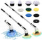 KPKJOO Electric Spin Scrubber- Ditch The Scrubbing! Long Handle Shower Scrubber with 9