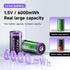 Mspalocell 2 Pack, 1.5V 6000 2 1 Rechargeable C Lithium Batteries Li-ion mWh C Cell Batteries with in Type-C Charging