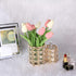 Hipiwe Makeup Brush Holder, Gold Bling Crystal Organizer for Brushes, Remote Control, and Cosmetic Tools, 2-Slot