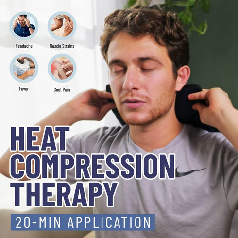 Glacial Comfort Gel Ice Pack for Injuries, Reusable Cold Pads for Back Pain and Recovery