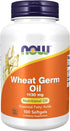 NOW Supplements Wheat Germ Oil 1,130 mg with Essential Fatty Acids | Nutritional Oil | 100 Softgels