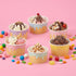 Jingmore 240 4/6/8 oz 6 Frozen Summer (8 oz) Pcs Ice Cream Bowls Paper Ice Cream Cups Containers Bulk Colors Disposable