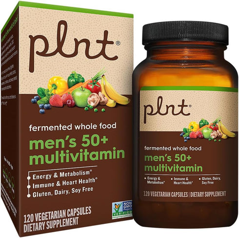 Fermented Whole Food Men’s 50+ Multivitamin - 120 Vegetarian Capsules