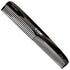 Kent 9T Black Graphite Detangler Comb, Fine Tooth and Wide Tooth, Large Handmade Dressing Comb, Made in England