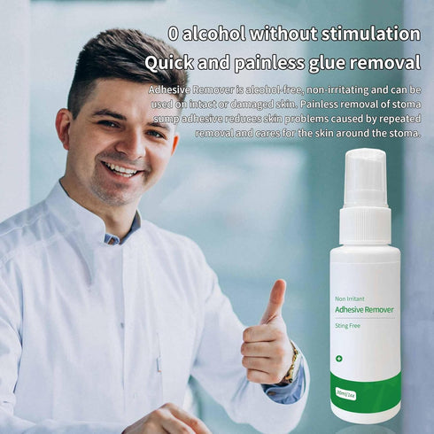 Adhesive Remover Spray, No-Sting Medical Adhesive Spray for Sensitive Skin, Quick Dry, Low Residue Formula