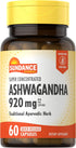 Sundance Ashwagandha Supplement 920mg | 60 Capsules | Super Concentrated, Non-GMO, Gluten Free