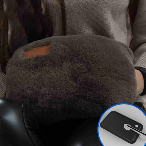 XTYPE Electric Hot Water Bottle - Detachable Hand Warmer, Washable & USB Powered