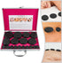 Set, 16Pcs Set Hot Stones Massage Natural Basalt Hot Stones w/Heating Box, Essential Massage Stones Portable