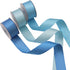 Double Face Blue Satin Ribbon, 1" x 5 Yard Each, 6 Colors for Gift Wrapping, Wedding, Baby Shower, Total 30 Yards
