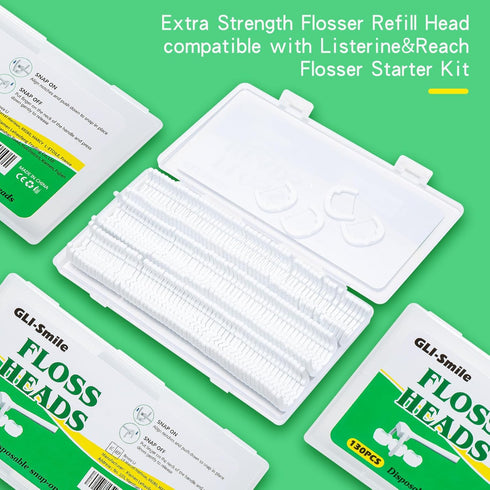 Ultraclean Access Flosser Refill Heads, 80ct, Durable for Effective Plaque Removal & Oral Hygiene
