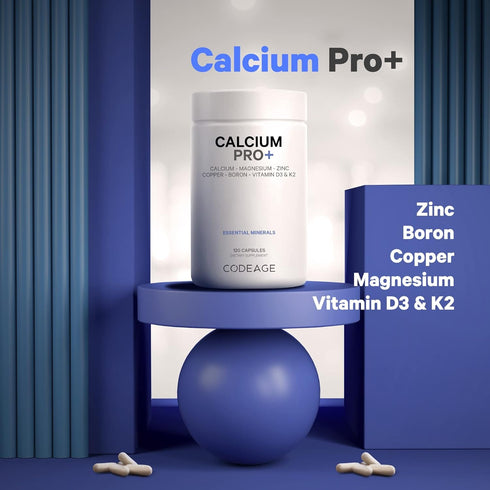 Codeage Calcium 500mg Supplement - 120 Capsules, Plus Magnesium, Zinc, Copper, Boron, Non-GMO