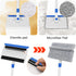 Baseboard Cleaner Tool with Handle, Extendable Wall Cleaner, Includes 4 Reusable Cleaning Pads for Quick Cleaning