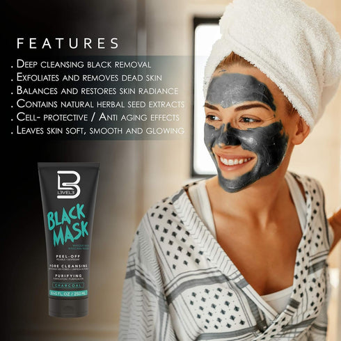 L3 - Peel Off Mask - Deep Cleansing Blackhead Removal - Removes Impurities and Dead Skin Cells - Level 3 Mask Peel Off
