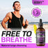 HERBIFY Mullein Drops - 4 Oz Leaf Extract for Lung Cleanse, Immune Support, Detox & Respiratory Support, Grape Flavor