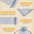 100pcs 4x6 Inches Drawstrings Organza Gift Candy Bags - Wedding Favors (Gray)