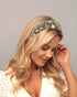 Rhinestone Padded Headband, Baroque Crystal Embellished Hairbands, Colorful Beaded Fashion Hair Hoop Accessory
