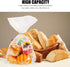 HOODANCOS 100 Sets 27x35+6 Cm Gusseted Packaging Bakery Bread Bags Plastic Airtight Bread Pouches Self-sealing