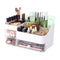 White Makeup Organizer with 3 Drawers, Plastic Skincare and Cosmetic Storage for Vanity Countertop Organization