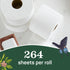 Aria 100% Recycled Toilet Paper, 1 Pack of 6 Rolls, 3 Soft Layers with Recyclable Paper Packaging