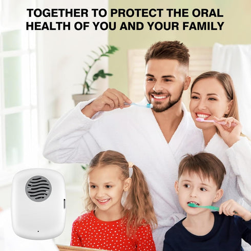 Toothbrush Covers Case with UV Light - Rechargeable Portable Toothbrush Sanitizer Cleaner Case (White)