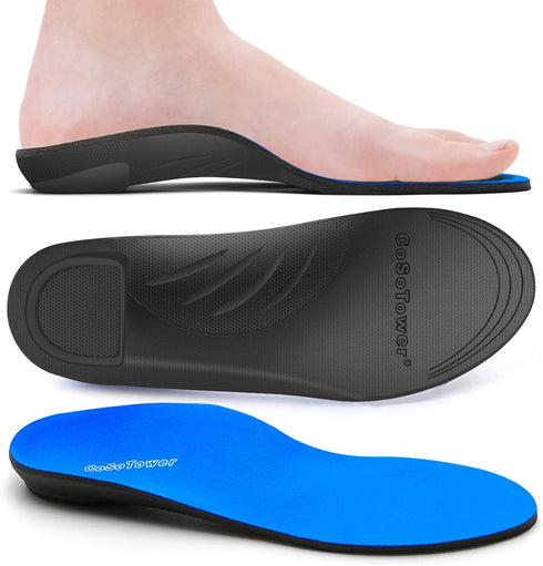 Orthotic Inserts Arch Support Insoles for Flat Feet, Over Pronation, Foot Pain,