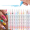 Nail Art Graffiti Pen Set, 12Pcs Waterproof Painting Marker Pen for Professional Manicure
