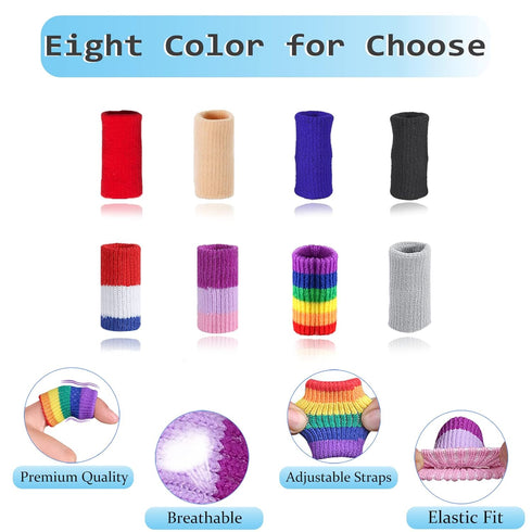 10Pcs Finger Compression Sleeves Support - Protectors for Trigger Finger, Arthritis, Swelling, Basketball Sport,