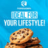 Forzagen Vegan Protein Cookies 12-Pack - Chocolate Chip Flavor, Low Carb Protein Treats, Healthy Snacks, 10g Protein