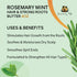 Sunny Isle Rosemary Mint Hair and Strong Roots Butter, 4oz with Biotin & Jamaican Black Castor Oil