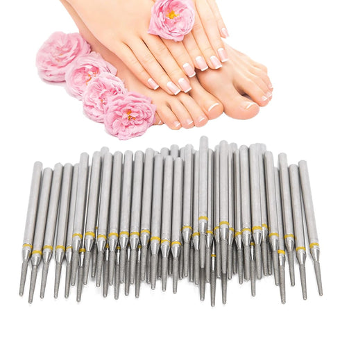 Nail Polishing, 50pcs Nail Drill Bits, Grinding Replacement Accessory for Manicure Tool