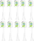 Replacement Toothbrush Heads - Compatible with Philips Sonicare Electric Toothbrush, White, 10 Pack Refills
