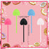 Honbay 100PCS 4 Inch Assorted Color Mini Plastic Shovel Spoons Disposable Love Heart Shaped Spoon Ice Cream Dessert