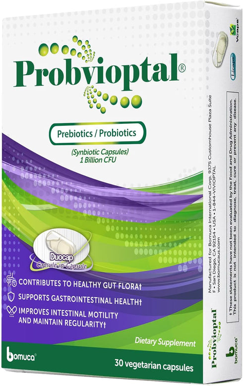 Probvioptal Probiotics & Prebiotics - 30 Capsules - Digestive Health Supplement
