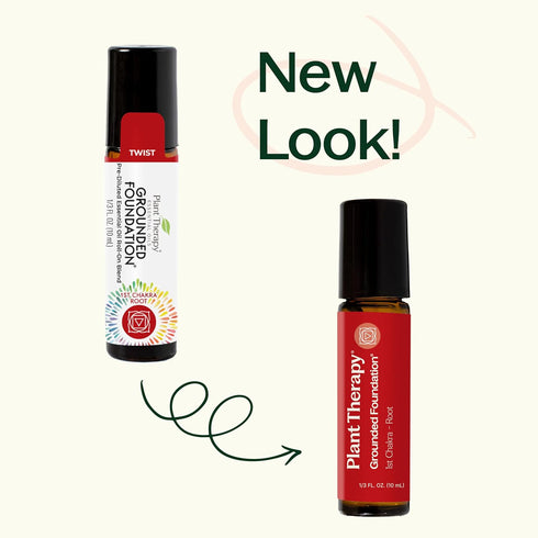 Plant Therapy Chakra 1 Grounded Foundation Essential Oil Blend, Pre-Diluted Roll-On 10 mL (1/3 oz)