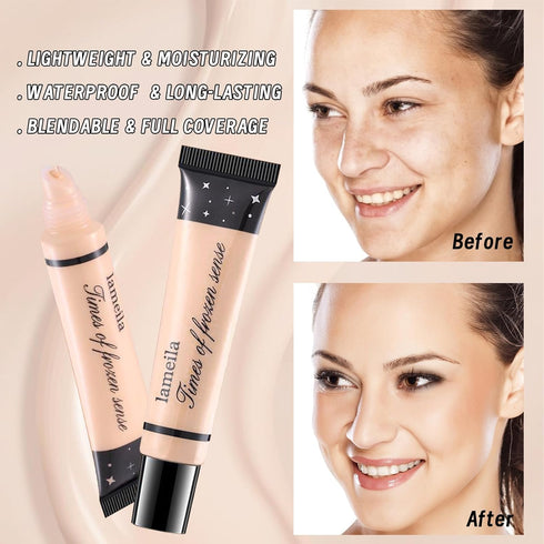 Makeup Set Kit for Women Girls Teens, Includes 9 Color Eyeshadow, Foundation, Eyebrow Pencil, 5Pcs Brushes, Sponge