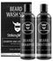 Striking Viking Beard Wash Set - Beard Shampoo and Conditioner for Men with Argan & Jojoba Oils