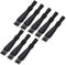 MECCANIXITY Shaver Cleaning Brush Tools: Double-Sided Black with 2 Inch Plastic Handle for Home and Office, 8 Pack.