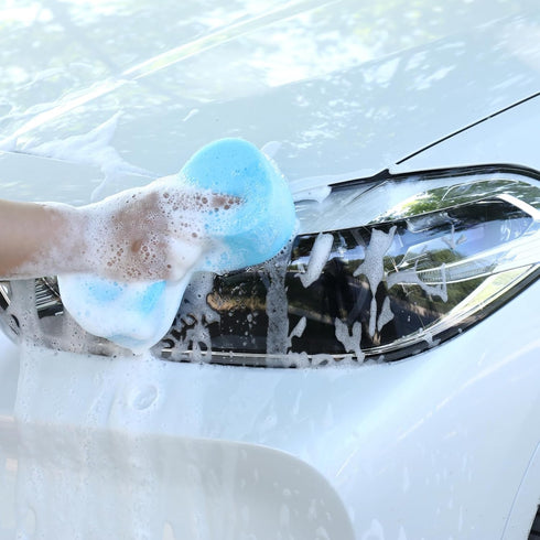 Car Wash Sponges, 5 Pack Extra Thick Large Colorful Cleaning Sponges, Multi-Purpose for Bathroom, Kitchen, Bike, Boat