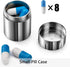 TISUR Metal Pill Holder with Keychain - Premium Titanium Design