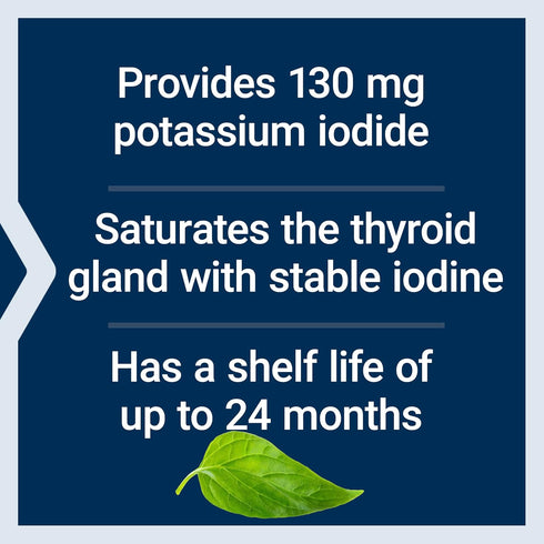 Life Extension Potassium Iodide 130mg, 14 Tablets for Health Support