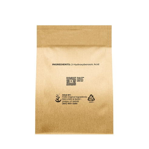 Pure Original Ingredients Salicylic Acid Crystals - 4 oz 2-Hydroxybenzoic Acid, Always Pure, No Fillers