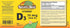 Nature's Blend Vitamin D3 1000 IU 300 Tablets
