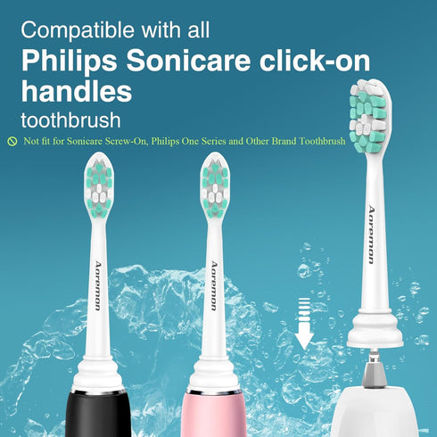 Aoremon Toothbrush Heads, Sonicare C2 Replacement Heads, Compatible with Phillips Sonicare Electric Toothbrush, 10 Pack
