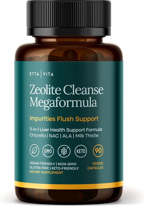 Liver Cleanse Detox & Repair - Microplastics Detox & Zeolite Supplement for Gut Health, Cognition & Natural Energy