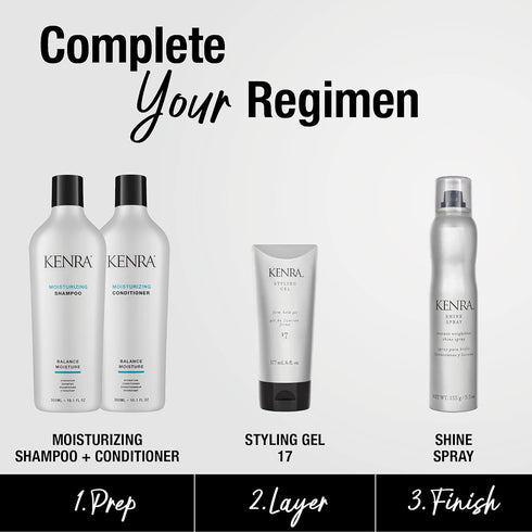 Kenra Styling Gel 17 | High Hold Gel | Creates Fullness & Adds Shine | Controls Coarse, Unruly Hair Textures |